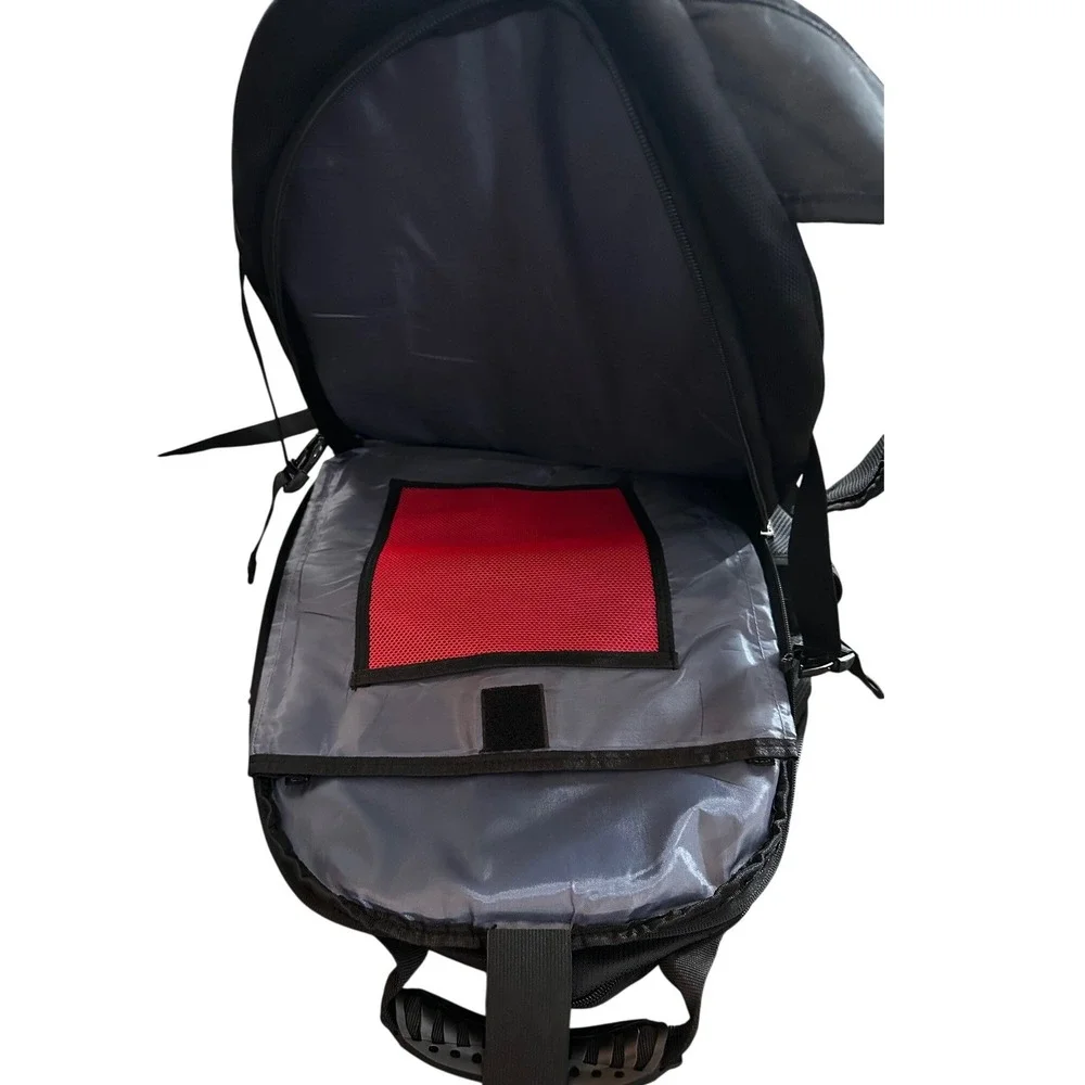 Star Cloud Black Red Multi Compartment Laptop Backpack School Travel Bag‎